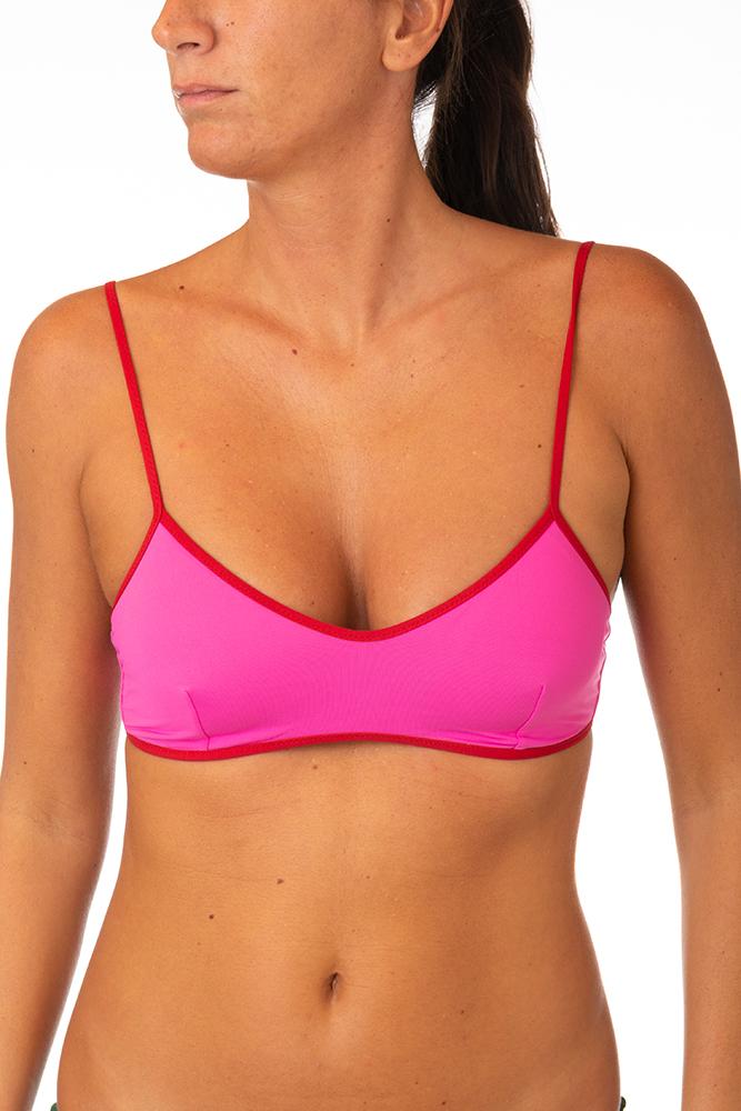 MIX REGGISENO BRASSIERE DONNA ROSA/ROSSO MARY ROSAROSSO BE BEACH